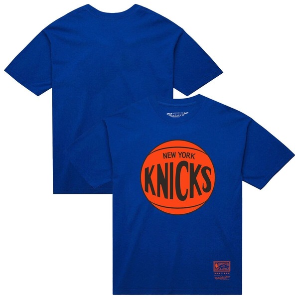 ミッチェル\u0026ネス レディース トップス プルオーバー ロゴタイプ Unisex Mitchell \u0026 Ness Blue New Yorknicks Hardwood Classics MVP Logo T-Shirt Blue 青色