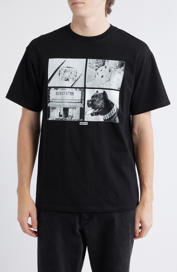 アイスクリーム メンズ トップス Tシャツ グラフィック ICECREAM Good for Health Graphic T-Shirt Black ブラック