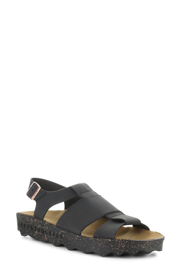 フライロンドン レディース シューズ サンダル Asportuguesas by Fly London Calla Sandal Black ブラック｜ReVida 店