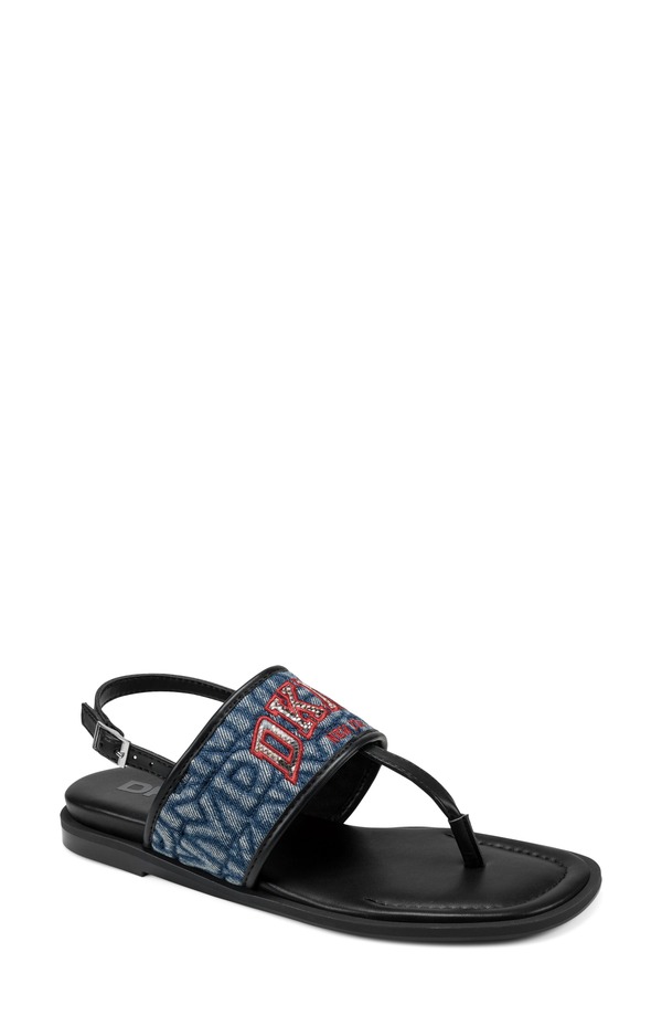 ダナ キャラン ニューヨーク レディース シューズ サンダル DKNY Celadine Slingback Sandalight Denim/ Sep Multi デニム｜ReVida 店