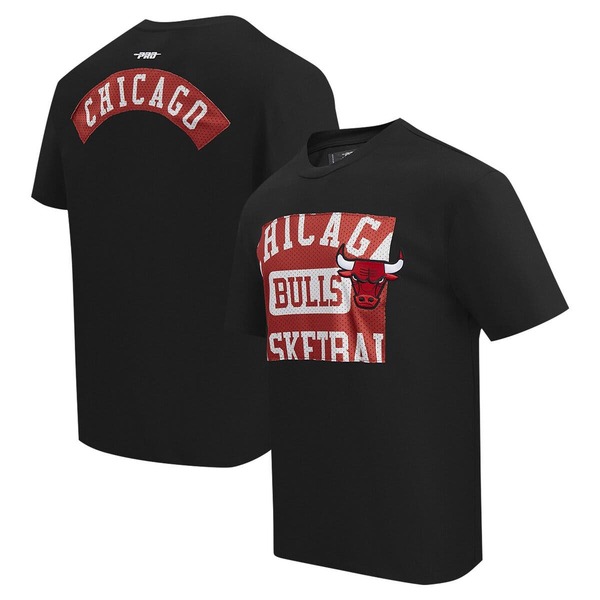 プロスタンダード メンズ トップス Tシャツ ドロップショルダー Men's Pro Standard Black Chicago Bulls Made To Play Drop Shoulder T-Shirt Black ブラック