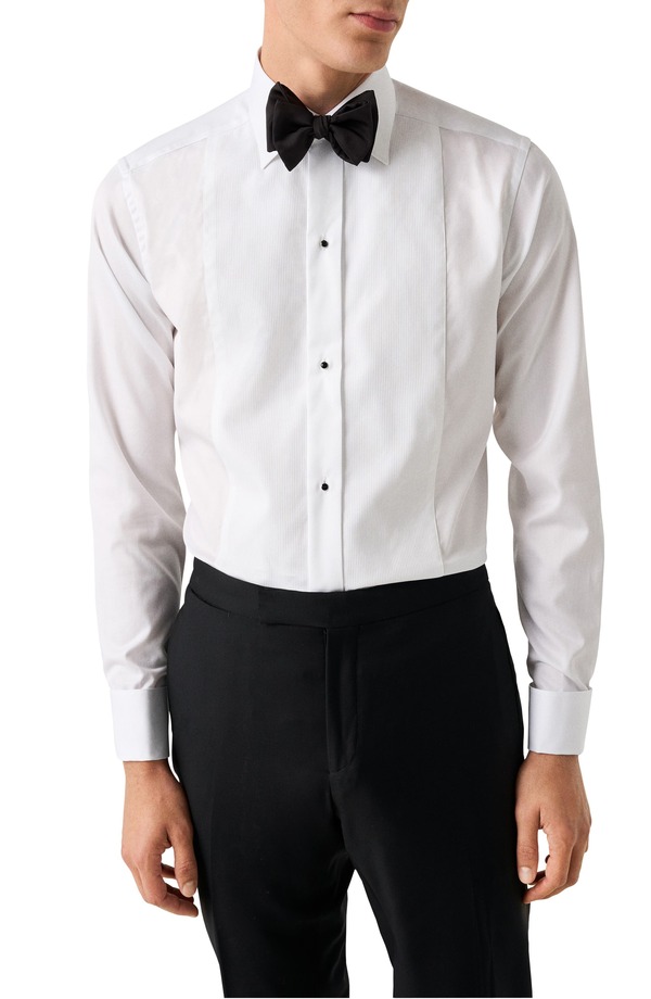 エトン メンズ トップス シャツ Eton Contemporary Fit Bib Tuxedo Shirt White ホワイト|ReVida 店
