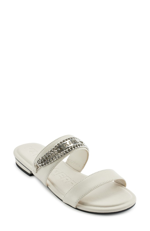 カール ラガーフェルド レディース シューズ サンダル KARLAGERFELD PARIS Canne Two Strap Sandal Soft White ホワイト｜ReVida 店