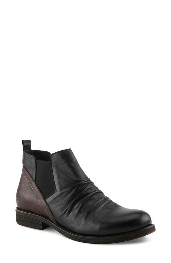発条足取り レディース シューズ ブーツ・レインブーツ チェルシーブーツ チェルシー Spring Step Mantaro Chelsea Boot Black Multi 黒いこと