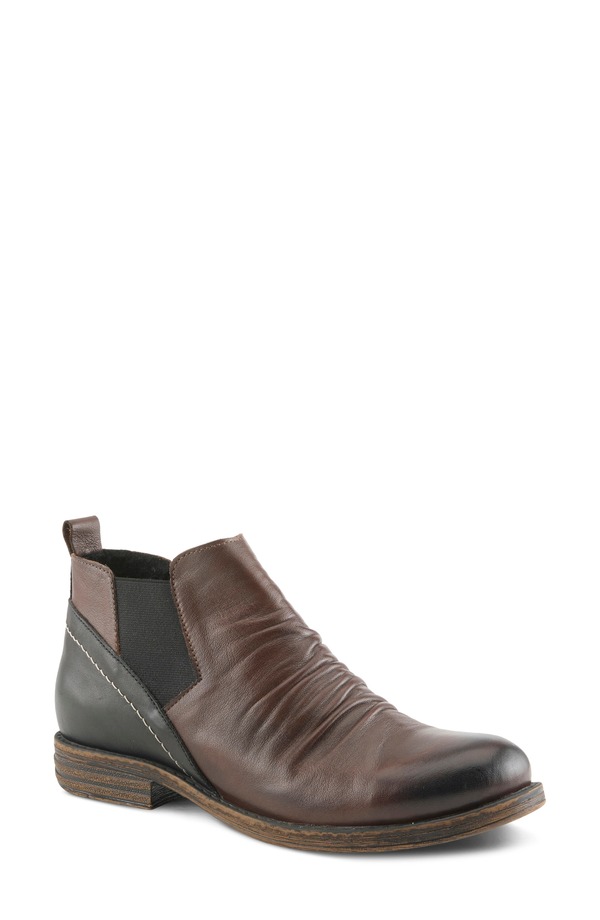 発条足取り レディース シューズ ブーツ・レインブーツ チェルシーブーツ チェルシー Spring Step Mantaro Chelsea Boot Chocolate Multi 黒茶