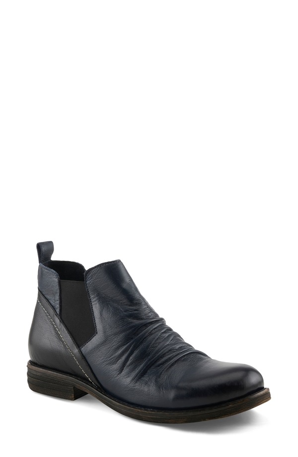 発条足取り レディース シューズ ブーツ・レインブーツ チェルシーブーツ チェルシー Spring Step Mantaro Chelsea Boot Navy Multi 米国海軍
