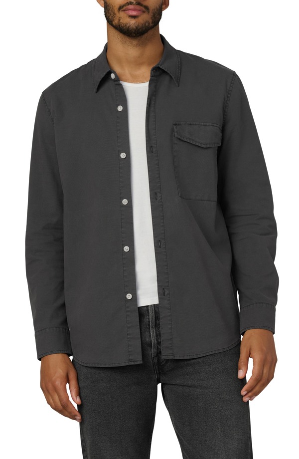 ジョーズ メンズ トップス シャツ Joe's The Reynolds Workwear Button-Up Shirt Black Oyster ブラック