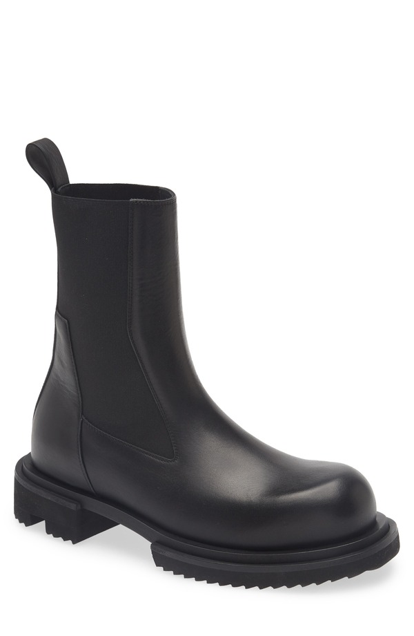 リックオウエンス レディース シューズ ブーツ・レインブーツ チェルシーブーツ チェルシー Rick Owenstivali Beatle Bogun Chelsea Boot Black 黒いこと