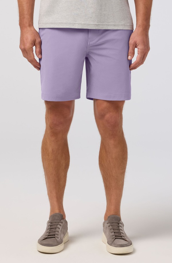 ミズンメイン メンズ ボトムス 二分の一ズボン下・さる股引き 遊撃手ズボン下 Mizzen+Main Helmsman Flat Front Performance Golf Shorts Purple Dusk パープル
