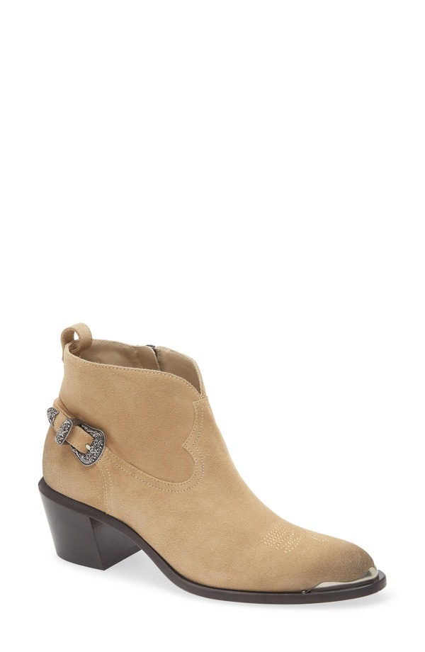 ゴールデングース レディース シューズ ブーツ・レインブーツ スエードクロス Golden Goose Patty Waxed Suede Western Bootie Sand 砂子