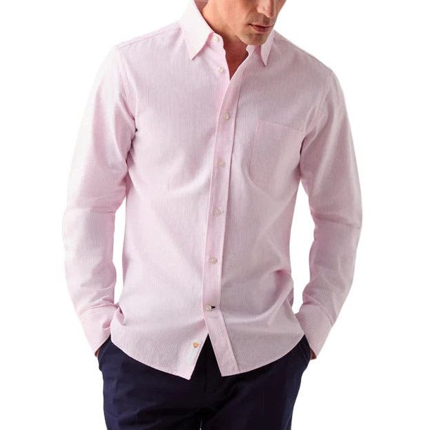ロバート タルボット メンズ トップス シャツ ボタンダウン オックスフォード ダウン Robertalbott Harrison Button Down Oxford Shirt Pink Stripe ピンク 46,080円