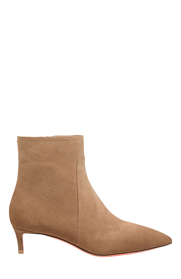 サントーニ レディース シューズ ブーツ・レインブーツ スエードクロス アンクル 踵 Santoni Women ’ suede low-heel ankle boot Brown 赤銅色