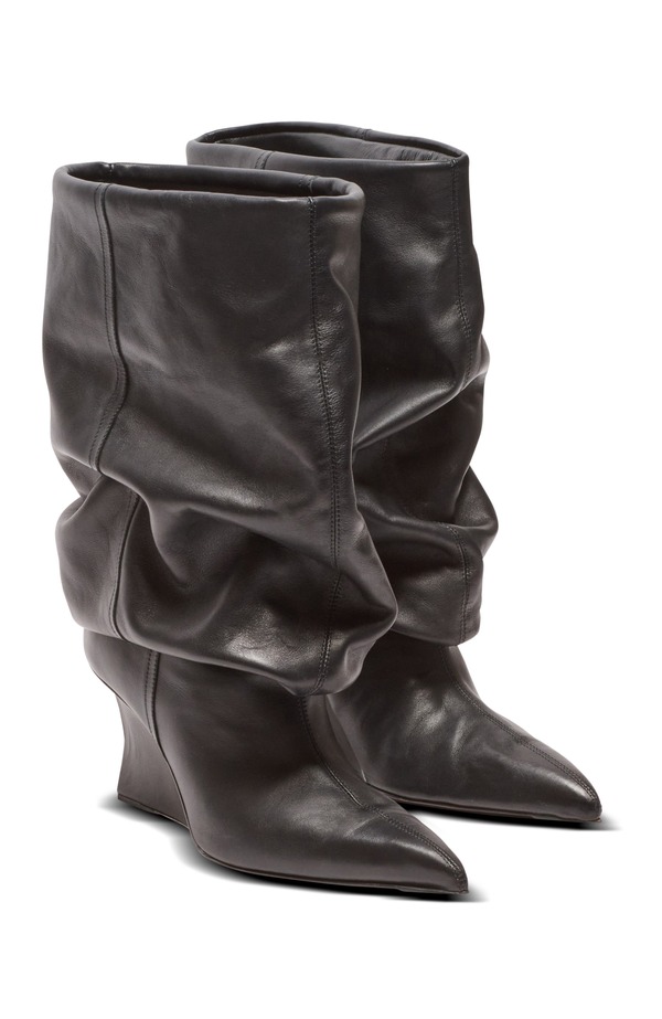バルマン レディース シューズ ブーツ・レインブーツ アンクル Balmain Wedge Ankle Boots Black 黒いこと