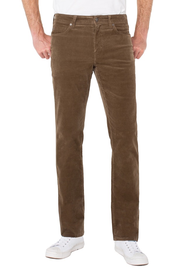 リヴァプール ロサンゼルス メンズ ボトムス カジュアルパンツ ストレート コーデュロイ ジーンズ Liverpoolos Angeles Regent Relaxed Straight Leg Corduroy Jeans Tobacco