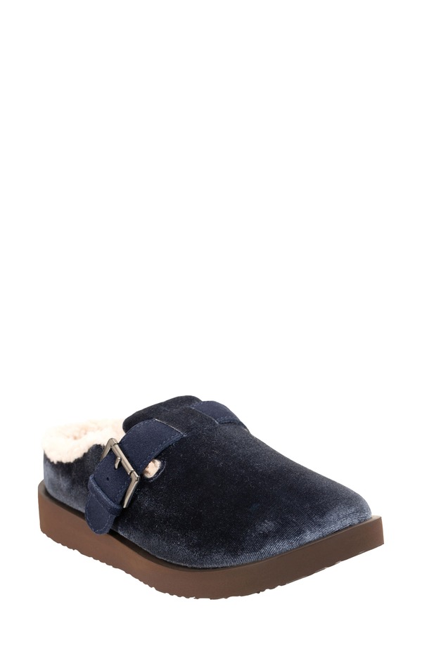 レヴィタライン レディース シューズ サンダル ベルベット Revitalign Gift Velvet Faux Shearling Lined Slipper Slate Blue スレート｜ReVida 店