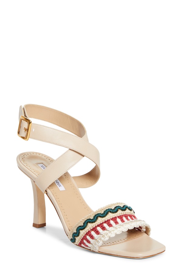 マノロ ブラニク レディース シューズ サンダル アンクル Manolo Blahnik Mabeco Ankle Strap Sandal Yemb 943E/Yemb 943F/Mnud 2601｜ReVida 店