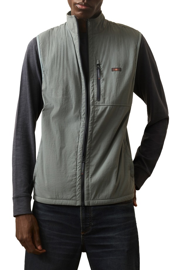 ファレティ メンズ アウター より良い Faherty Shorelite Zephyr Vest Seaglass Blue 青碧