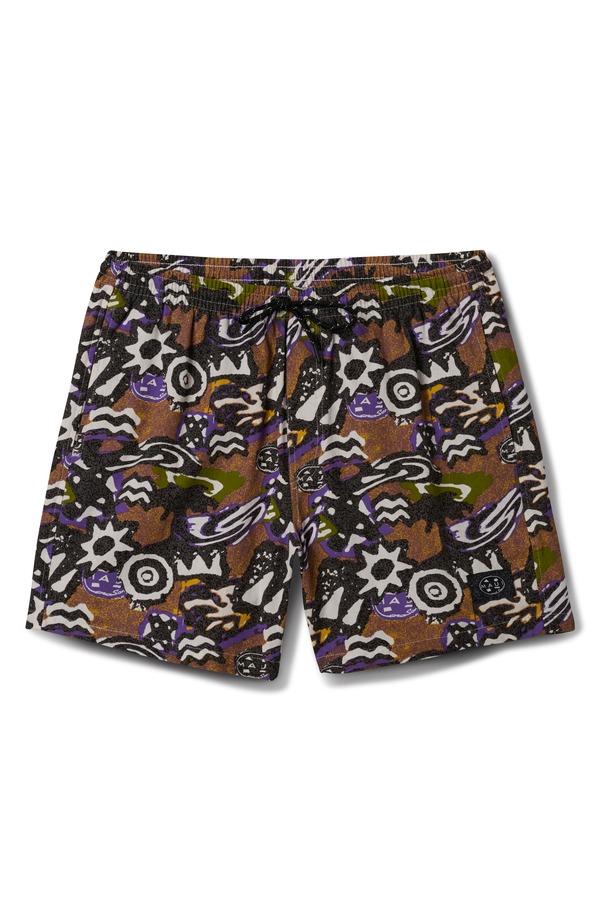 マウイアンドサン メンズ ボトムス ハーフパンツ・ショーツ ショートパンツ コットン Maui & Sons Molten Jam Cotton Drawstring Shorts Earth