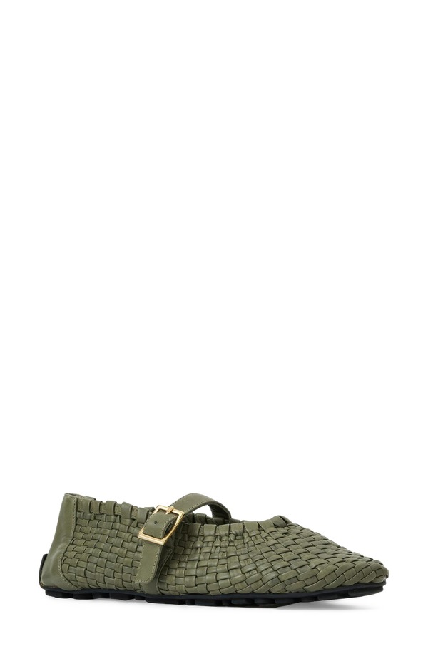 アクアタリア レディース シューズ スリッポン・ローファー Aquatalia Quello Wateresistant Mary Jane Flat Sage Nappa サルヴィア