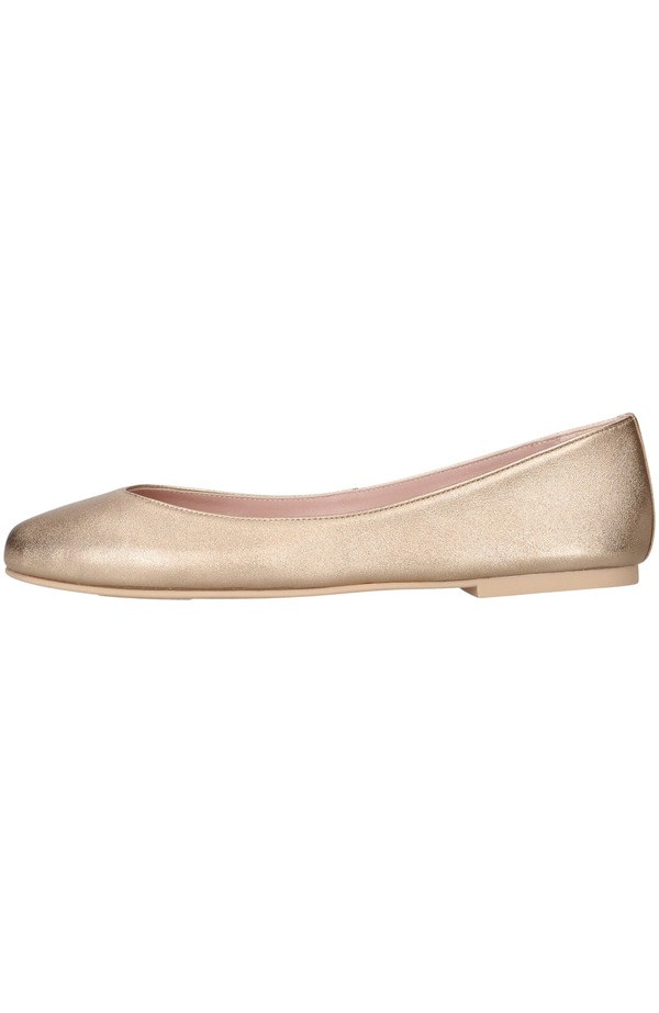 プリティ・バレリーナ レディース シューズ パンプス トール Pretty Ballerinas Round Toe Naked Metallic Ballet Flat Gold ゴールド