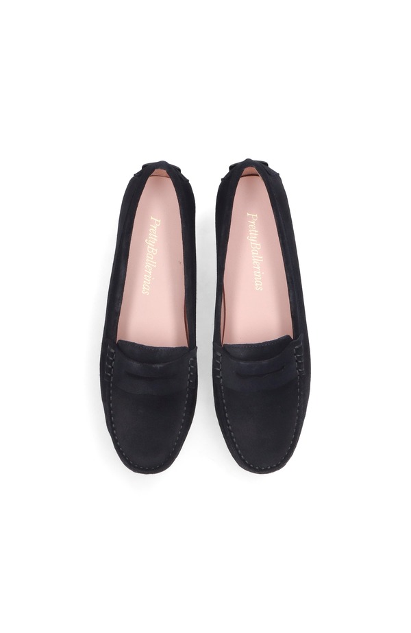 プリティ・バレリーナ レディース シューズ スリッポン・ローファー Pretty Ballerinas Driving Moccasin Blue 青碧