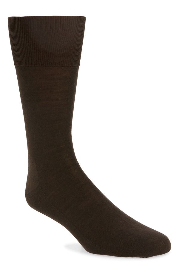 ファルケ メンズ アンダー御召しもの ソックス 毛糸 Falke No. 6 Merino Wool Blendressocks Brown 赤銅色