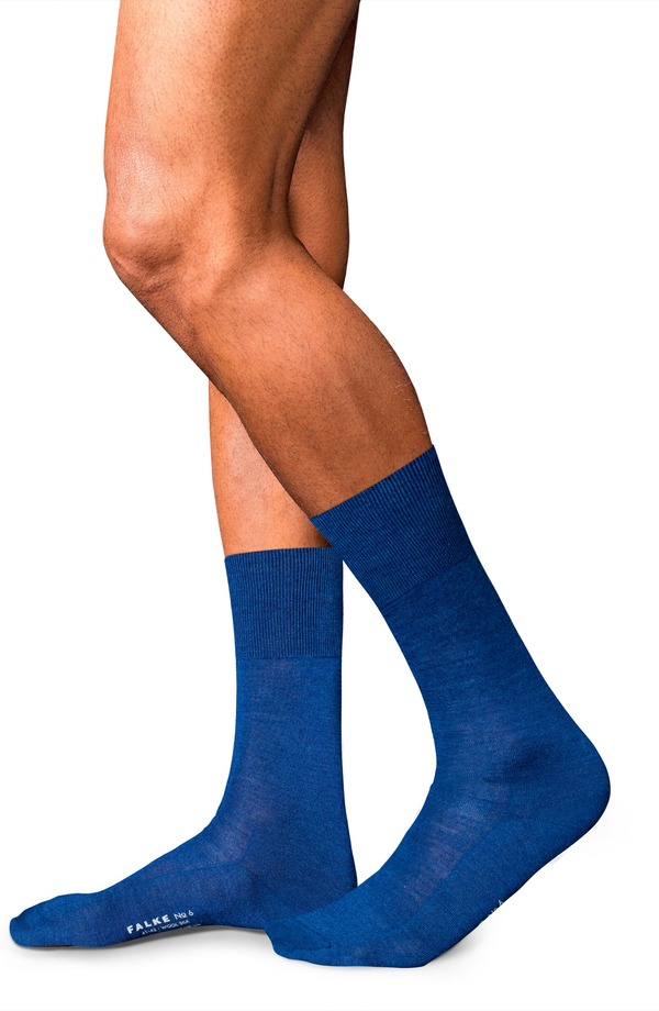 ファルケ メンズ アンダー御召しもの ソックス 毛糸 Falke No. 6 Merino Wool Blendressocks Royal Blue 青味
