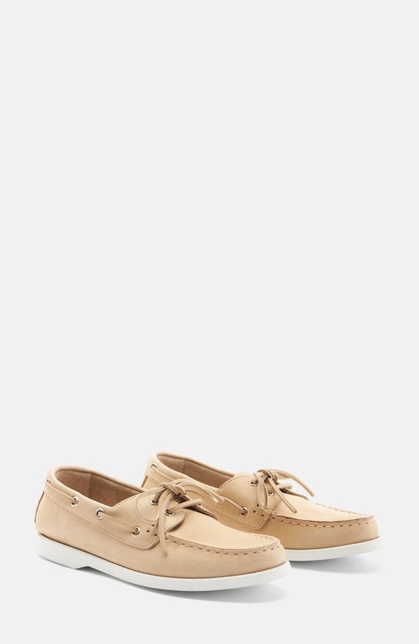 スカロッソ レディース シューズ スリッポン・ローファー SCAROSSOprah Boat Shoes Beige - Nubuck ベージュ