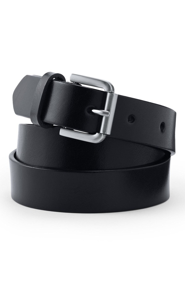 ランズエンド レディース アクセサリー ベルト レザー Lands' End Classic Leather Belt Black ブラック