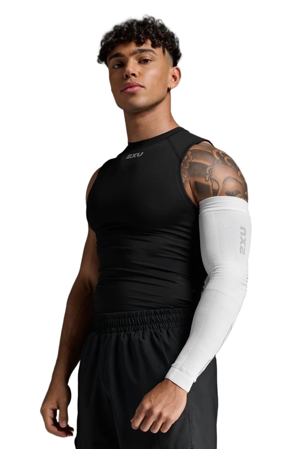 2XU レディース トップス プルオーバー 2XU Comp Flex Arm Sleeve White/Grey 白いこと