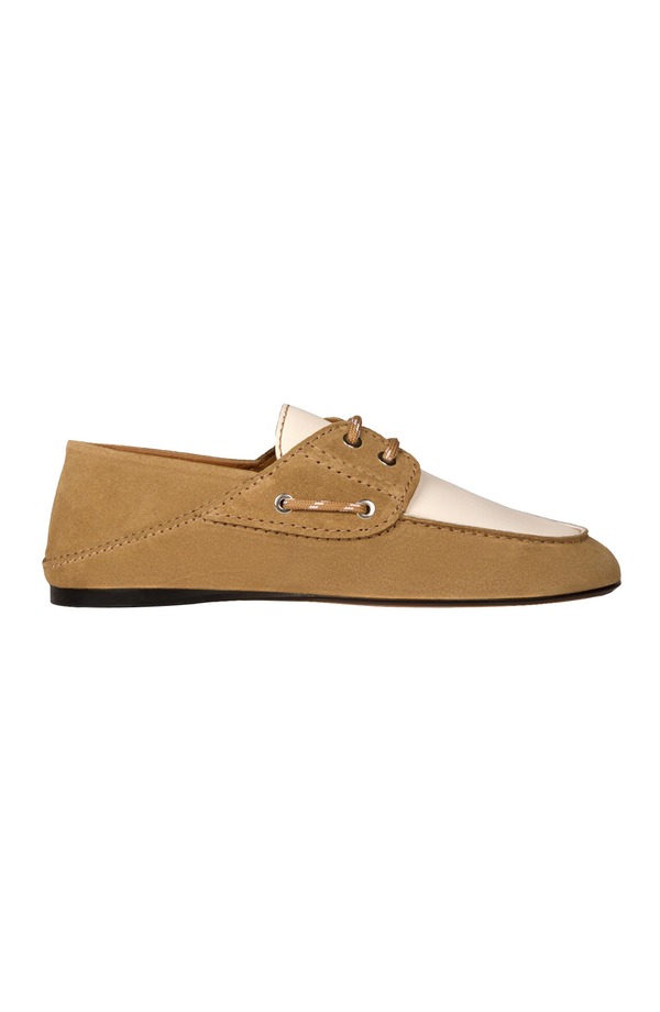 サンドロ レディース シューズ スリッポン・ローファー スエード SANDRO Suede boat shoes Beige ベージュ