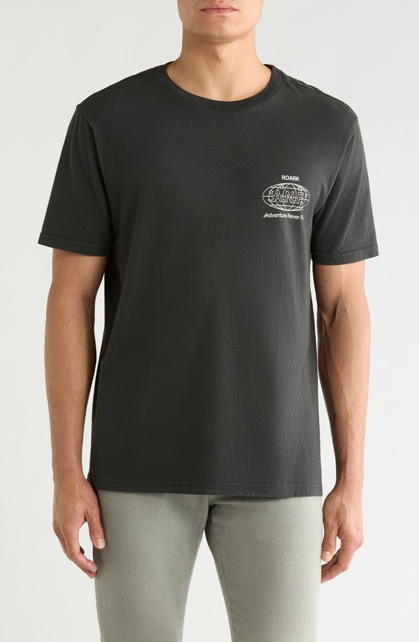 ローアク メンズ トップス Tシャツ グラフィック Roark ANF Graphic T-Shirt Black ブラック