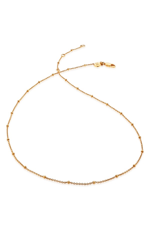 モニカヴィナダー レディース アクセサリー ネックレス・チョーカー レース Monica Vinader 16-Inch Fine Bead Stationecklace Gold ゴールド