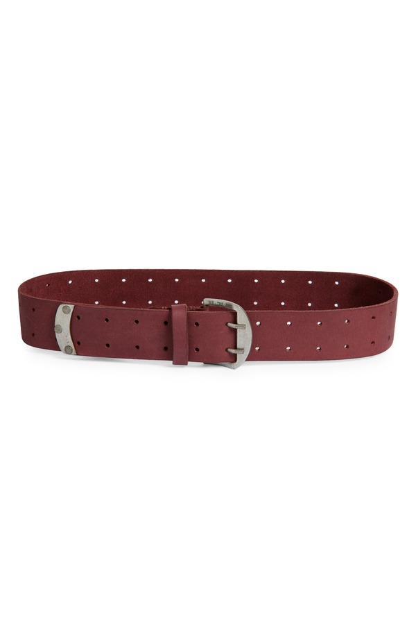 フリーピープル レディース アクセサリー ベルト レザー Free People WTF Double Cross Leather Belt Blackberry