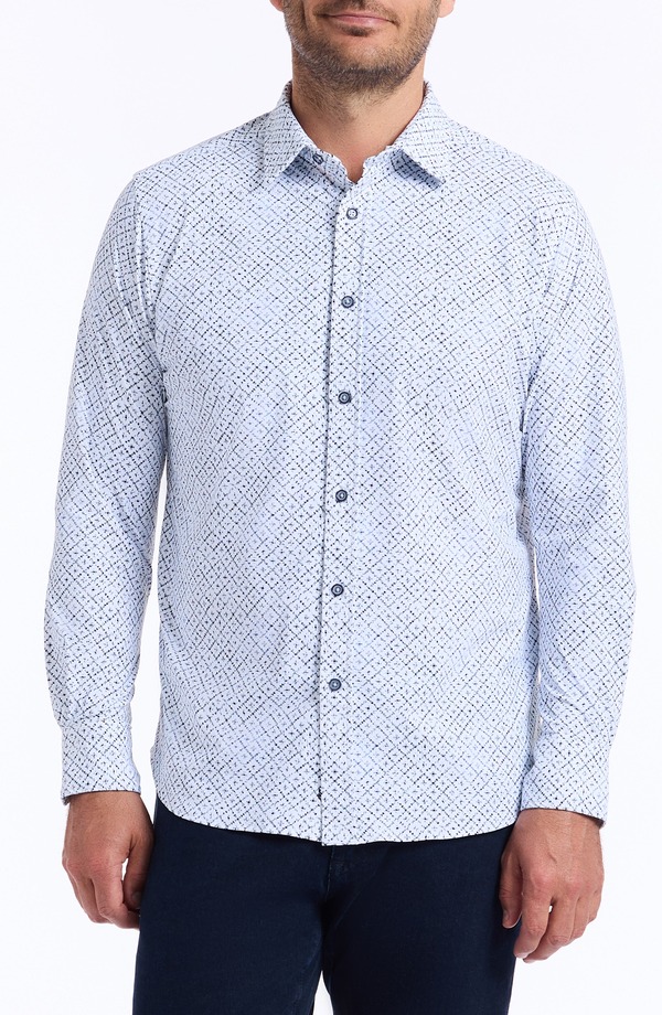 ロバートグラハム メンズ トップス シャツ ニット Robert Grahamontagu Knit Button-Up Shirt White Multi ホワイト