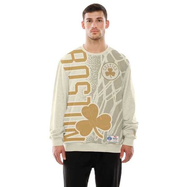 ニュー内鰓 メンズ アウター パーカー・スウェット プルオーバー Men\u0027s New Era Tan Boston Celtics 2025/26 City Edition Sweatshirtan タン