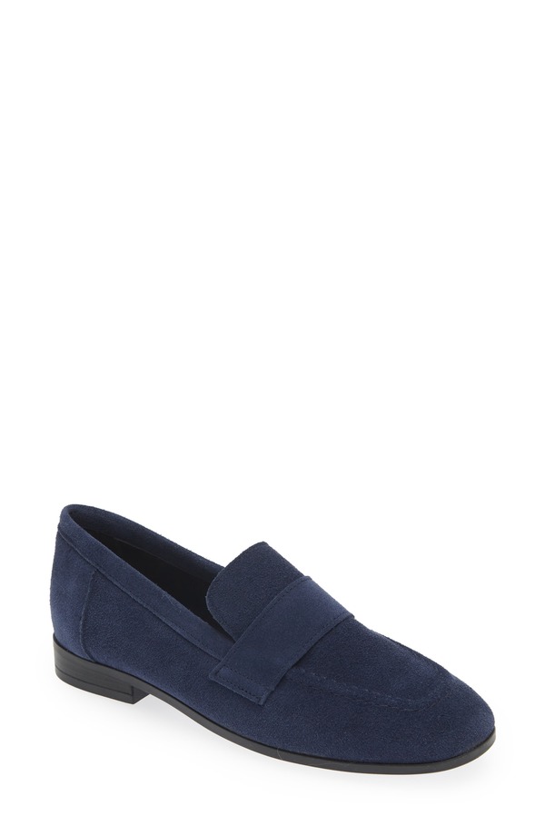コルダーニ レディース シューズ スリッポン・ローファー Cordani Ardelle Moc Toe Loafer Navy Suede ネイビー｜ReVida 店