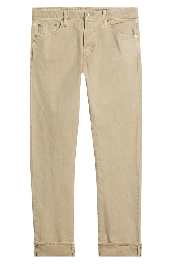 エージー メンズ ボトムス デニムパンツ スリムフィット ジーンズ AG Tellislim Fit Selvedge Jeansulfur Dry Dust|ReVida 店
