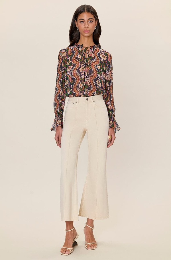 レベッカテイラー レディース ボトムス レギンス Rebecca Tayloremi Stretch Kick Flarecru エクリュ｜ReVida 店