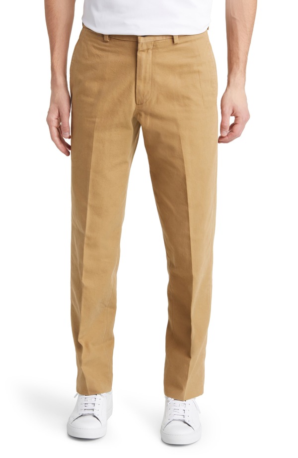 ベール メンズ ボトムス カジュアルパンツ Berle Charleston Flat Front Khakis British Tan タン｜ReVida 店