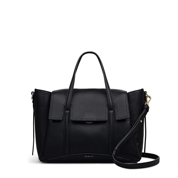 ラドリー レディース バッグ Radley The Chancery Medium Flapover Satchel Bag Black ブラック
