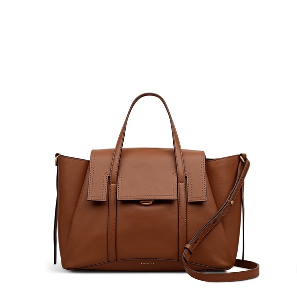ラドリー レディース バッグ Radley The Chancery Medium Flapover Satchel Bag Cognac｜ReVida 店 42,120円