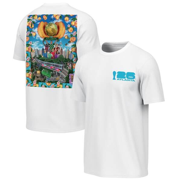 アウタースタッフ メンズ トップス Tシャツ グラフィック Men's Outerstuff White 2026 FIFA World Cup Atlanta Host City Poster Graphic T-Shirt White ホワイト