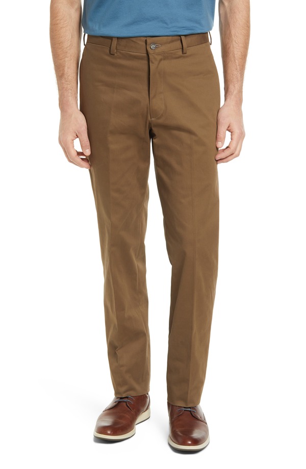 ベール メンズ ボトムス カジュアルパンツ Tシャツ Berle Charleston Khakis Flat Front Stretch Sateen Pants Dkhaki カーキ