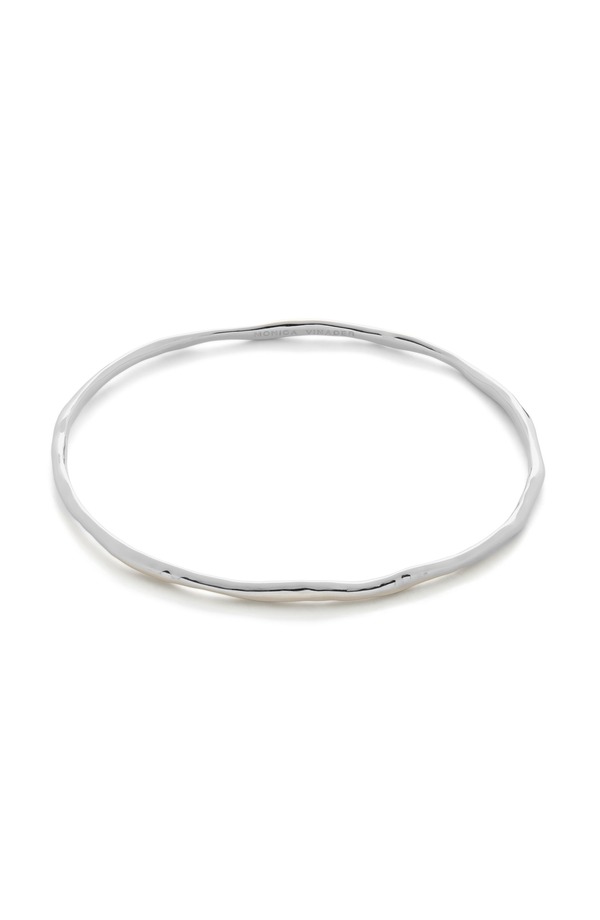 モニカヴィナダー レディース アクセサリー ブレスレット・バングル・アンクレット Monica Vinader Siren Muse Hammered Bangle Bracelet Sterling Silver シルバー