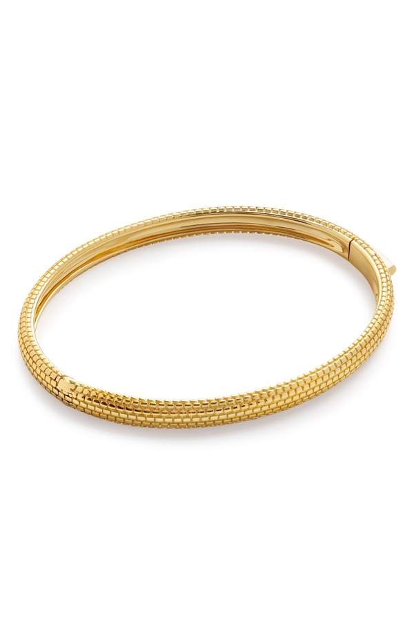 モニカヴィナダー レディース アクセサリー ブレスレット・バングル・アンクレット Monica Vinader Heirloom Bangle Bracelet 18Ct Gold Vermeil ゴールド｜ReVida 店