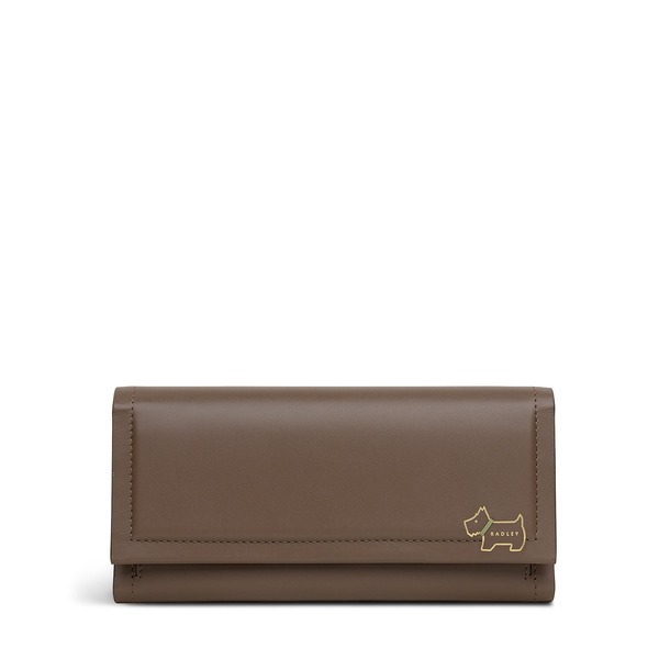 ラドリー レディース 付属品 紙入れ Radley Heritage Lane Large Flapover Wallet Coffee 珈琲