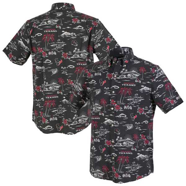 レインスプーナー メンズ トップス シャツ ダウン Men's Reyn Spooner Navy Houston Texans Kekai Performance Button-Down Shirt Navy ネイビー｜ReVida 店