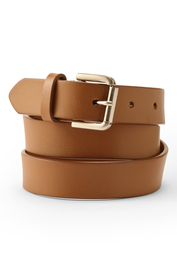 ランズエンド レディース アクセサリー ベルト プラスサイズ レザー Lands' End Plusize Classic Leather Belt Cognac