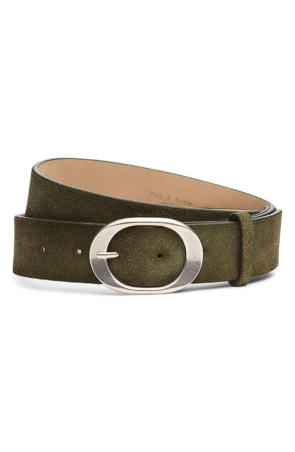 ラグアンドボーン レディース 付属物 胴締め スエードクロス rag \u0026 bone Vera Suede Belt Olive Suede オリーブ バッグ・小物・ブランド雑貨-レディースベルト